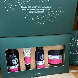 Neal’s Yard Wild Rose Skincare Set - toner, eye brightener, facial oil, cream
